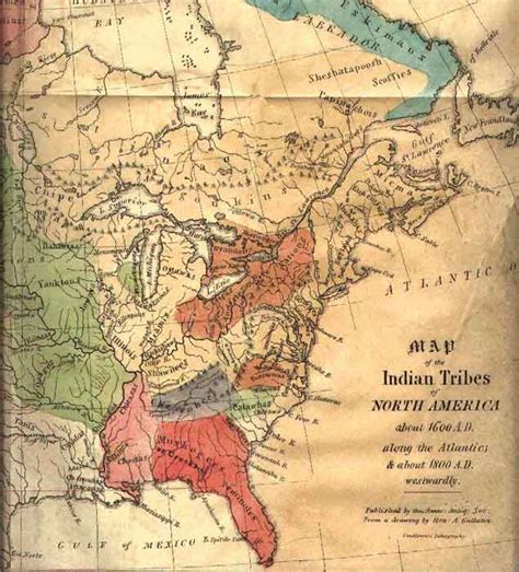 Great Maps Of The Native American Tribes Of North America 1x57