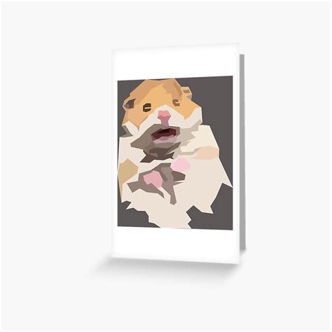 Terrified Hamster Meme Greeting Card For Sale By I Is Eggs Redbubble