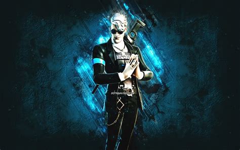 Download Wallpapers Fortnite Sig Skin Fortnite Main Characters Blue