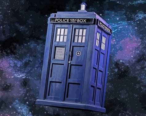 Doctor Who Tardis Paint By Number Paint By Numbers For Adult