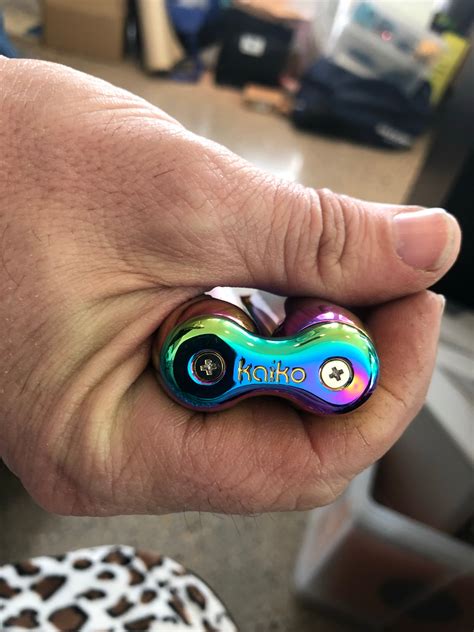 Oil Slick Rainbow Kaiko Infinity Hand Roller Kaiko Fidgets Australia Pty Ltd