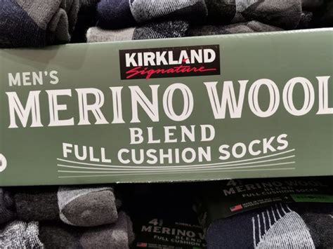 Costco 7771320 Kirkland Signature Mens Wool Blend Sock Name Costcochaser