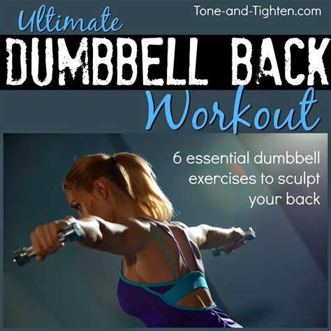 Dumbbell Back Workout Best Dumbbell Exercises For Your Back Tone