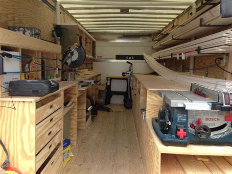 workshop organization systems - Google Search Trailer Shelving, Van