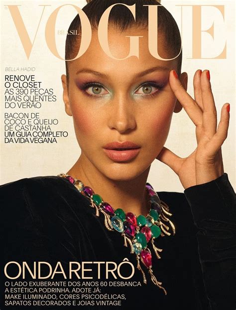Bella Hadid Channels S Vibes For Vogue Brazil Cover Shoot Vogue