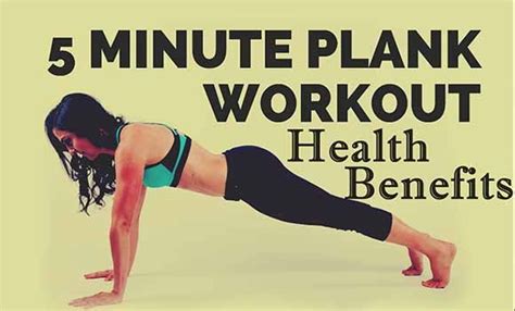 5 Minute Plank Workout Health Benefits Fitness Health Forever