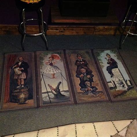 Disney Haunted Mansion Set Of 4 Stretching Portrait Tapestries Disney