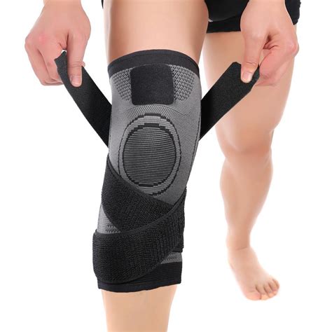 Knee Sleeve Brace With Pressure Band Sport Compression Kneecap
