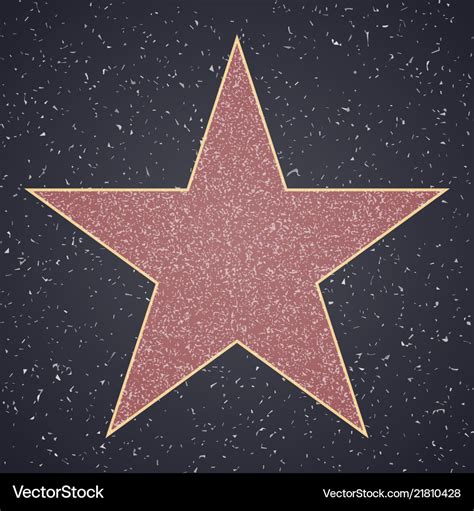 Hollywood Walk Of Fame Star Template