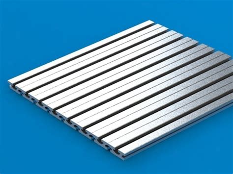Perfil Aluminio 18110 Para Mesa Ranurada Maquinas Cnc 500mm En Venta En
