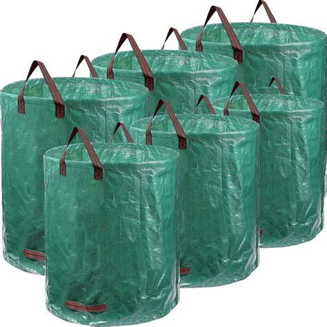 6 Pack Reusable Garden Waste Bags 72 Gallons 132 Gallons Lawn Garden