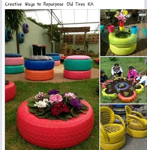 From fun patio decor and seating to crafty pet beds to awesome and easy furniture, you are sure to find so. How to use old tyres for decor | Recycled garden, Tire ...