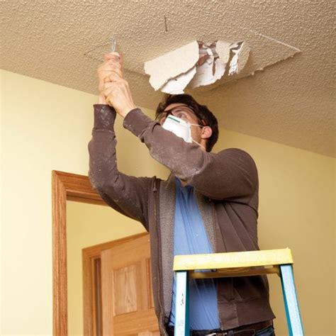 Repairing Hole In Ceiling Drywall