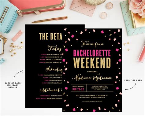 Printable Bachelorette Weekend Invitation Bachelorette Weekend Invitations Bachelorette