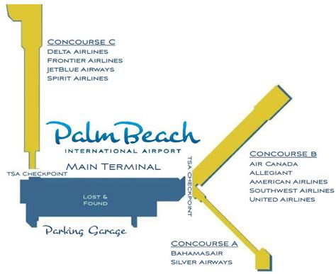 Terminal Maps Palm Beach International Airport