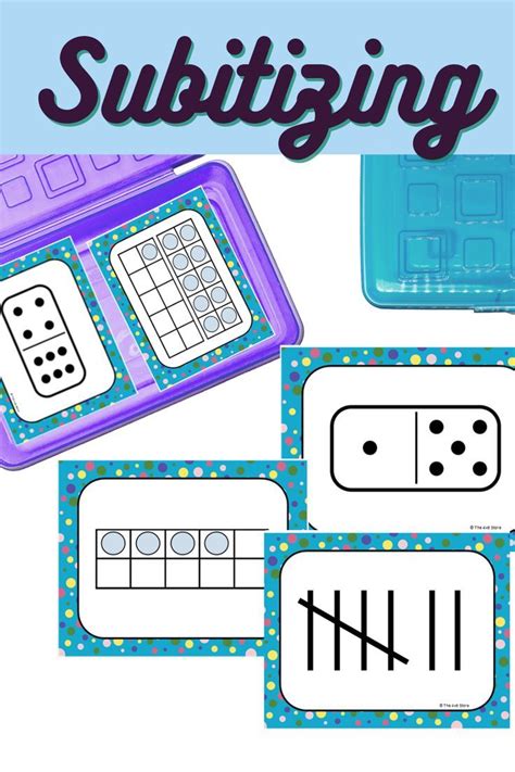 Subitizing And Number Sense Flash Card Bundle For Kindergarten Blue