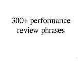 Annual Performance Review Phrases Pictures