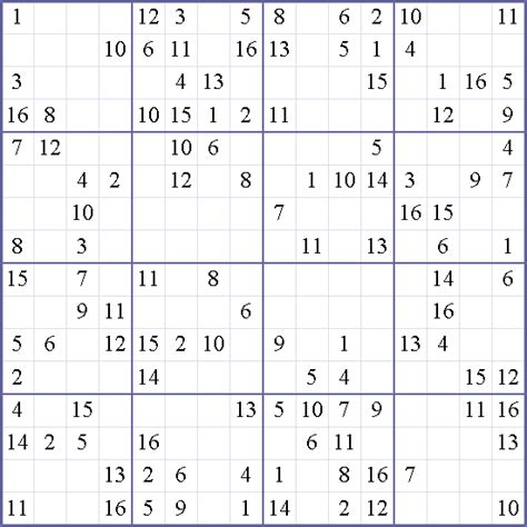 Sudoku is an amazing puzzle for everyone. Sudoku 16 X 16 Para Imprimir : Sudoku Weekly - Free Online Printable Sudoku Games! 16x16 ...