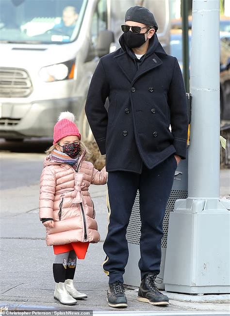 Bradley Cooper Holds His Daughter Leas Hand In New York City As They