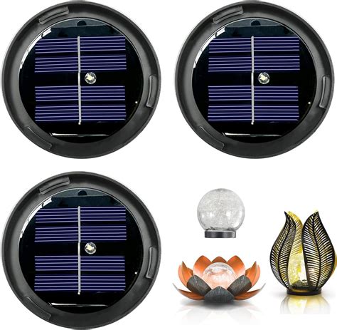 3 Pack Replacement Solar Light Parts Warm White Led Waterproof Solar