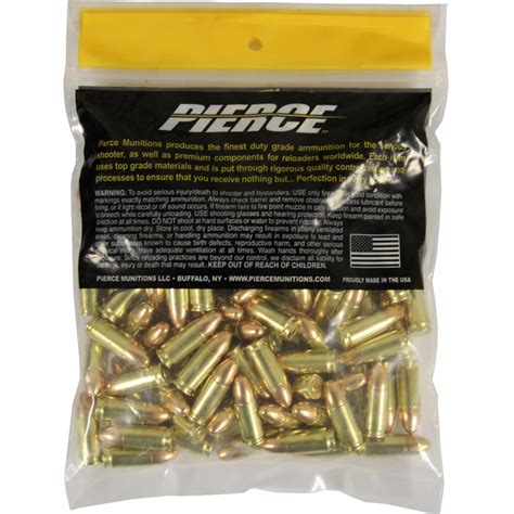 Ammomart 9mm Luger Pierce Performance 115gr Fmj 100 Rounds