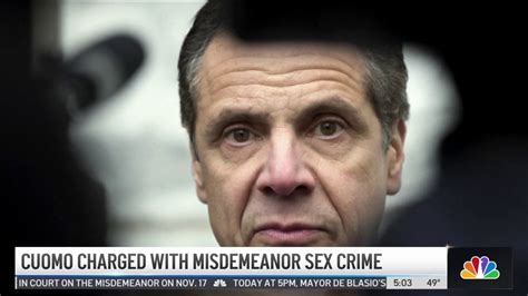 Andrew Cuomo Charged With Misdemeanor Sex Crime Nbc New York
