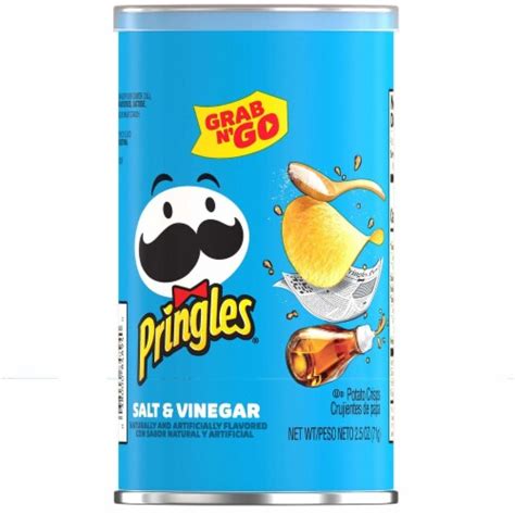 Pringles Grab And Go Salt And Vinegar Crisps 25 Ounce 12 Per Case