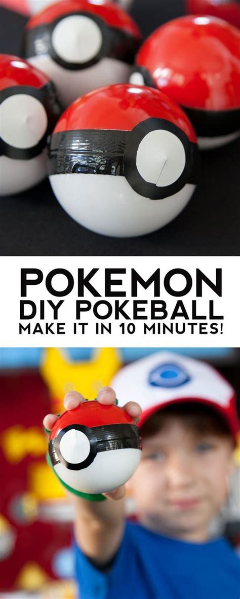 Pokeball Diy Pokemon Party Favor In Under 10 Minutes Frog Prince
