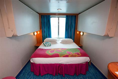 The bedroom of 1st class of the cruise ship la bretagne. Inside vs. Outside Cruise Cabins: A Cabin Comparison ...