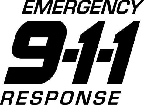 911 Emergency Response Decal Sticker 01