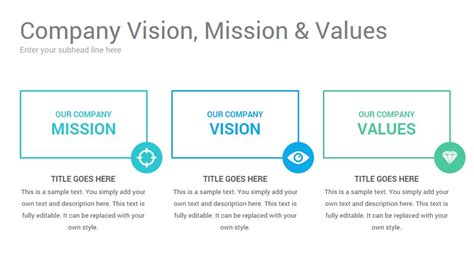 Vision And Mission Statements Keynote Template Slidesalad
