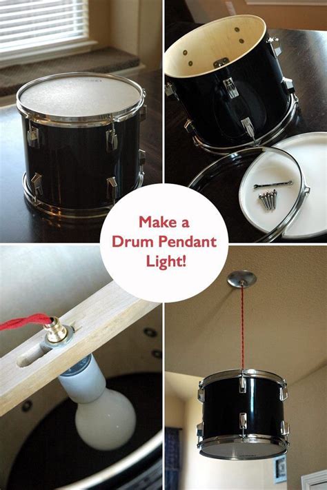 How To Create A Real Drum Shade Pendant Light Diy Light Fixtures