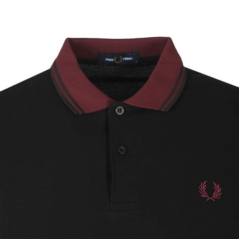 Fred Perry Contrast Rib Polo Shirt Oxygen Clothing