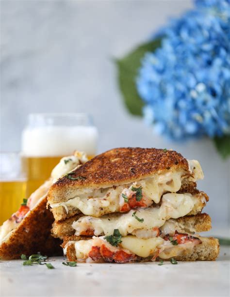 Lobster Grilled Cheese With Tarragon Garlic Butter How Sweet It Is