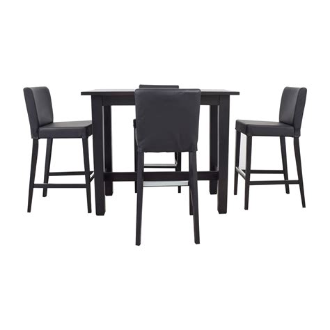Take dining to a new level with counter height tables and chairs. 80% OFF - IKEA IKEA Bar Height Table and Stools / Tables