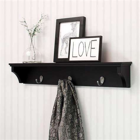 Check spelling or type a new query. nexxt Finley Wall Shelf with 3 Metal Hooks, 24-Inch by 4 ...