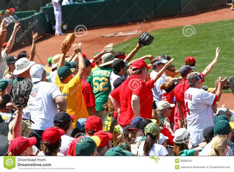 Major League Baseball Fans Ask For A Ball Editorial Photography Image Of Bright Five 39299152