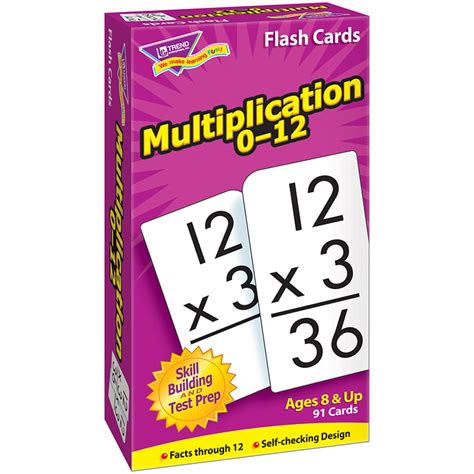 3 Pk Flash Cards Multiplication Numbers 0 12 91 Per Pk