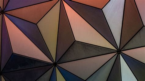 Download Wallpaper 2560x1440 Triangles Edges Volume Abstraction