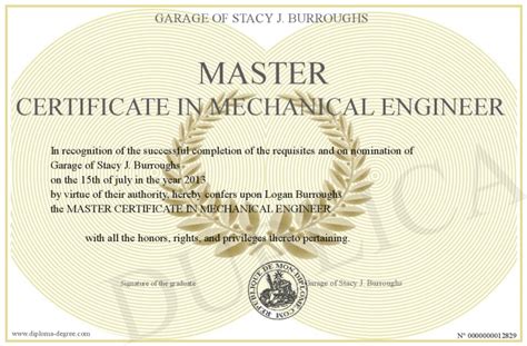 Mechanical engineering is a diverse engineering discipline, as it is the knowledge that is necessary to take a product from idea to the marketplace. MASTER-CERTIFICATE-IN-MECHANICAL-ENGINEER