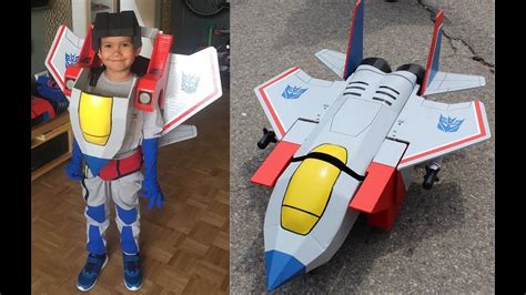 I thought i'd finally post some photos of this. Starscream Costume DIY Tutorial 1 of 4.......... Best Transformers Costume - YouTube