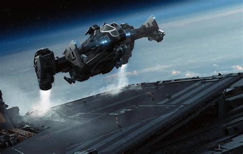 Обои Spaceship Science Fiction Star Citizen картинки на рабочий стол