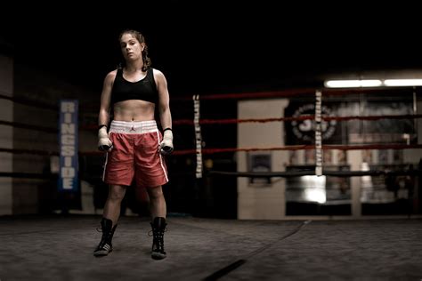 Rod Mclean Photography Portrait Of A Female Boxer Athlete Standing