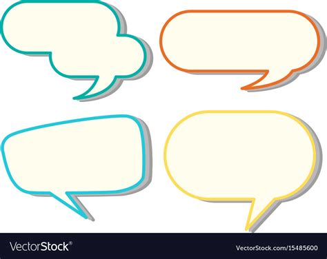 These can be great addition in your presentation slides for giving your thoughts about a topic. Speech bubble templates in four colors Royalty Free Vector