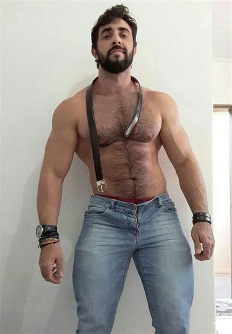 Pin De Mich Em Jeans Homens Peludos Homens Bonitos Homens