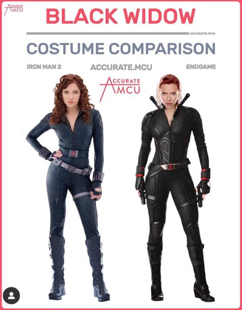Iron man 2 black widow original movie costume. The costume comparison between Iron Man 2's Black Widow ...