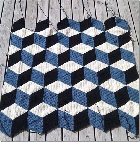 3d Illusion Blanket Crochet Patterns Free Crochet Pattern — Craftorator