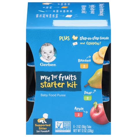 Save On Gerber My 1st Fruits Baby Food Starter Kit 6 Ct Order Online