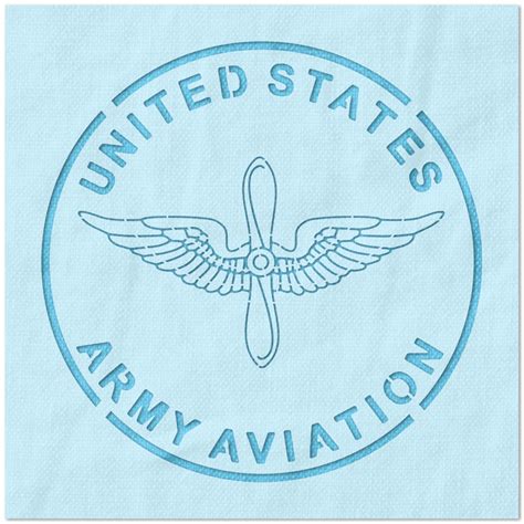 United States Army Aviation Logo Stencil Stencil Stop