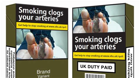 Cigarette Packets Standardised With Explicit Warnings Of Smoking Dangers Daily Mail Online